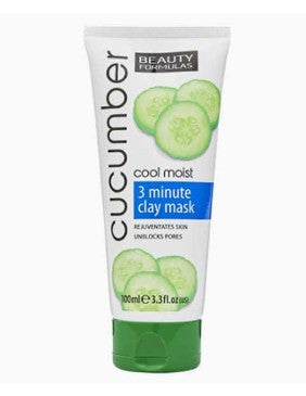 Beauty Formulas Cucumber Cool Moist 3 Min Clay...