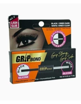 Grip Bond 2In1 Black And White Silicon Eye Lash...