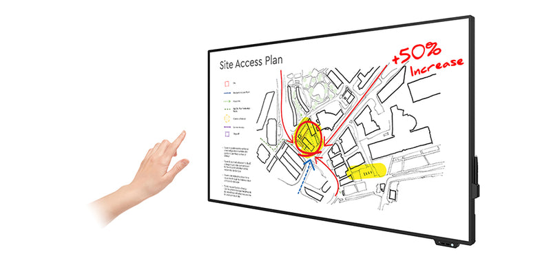 4K Slim Bezel Interactive Touch Displays (55”, 65", 75" & 86")
