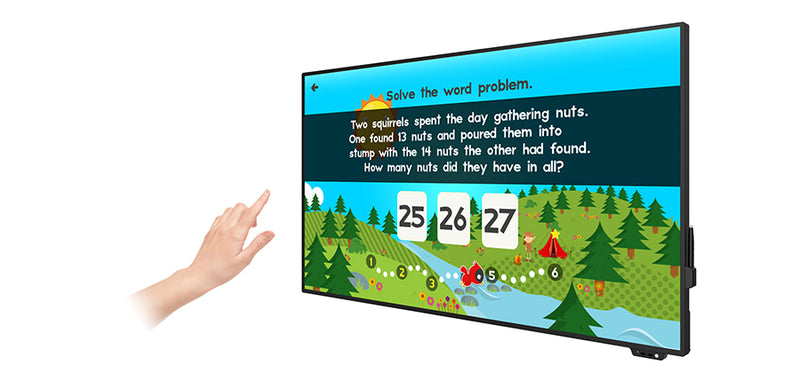 4K Slim Bezel Interactive Touch Displays (55”, 65", 75" & 86")
