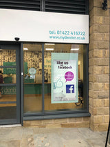 HANGING DOUBLE-SIDED WINDOW DISPLAYS (43" & 55")