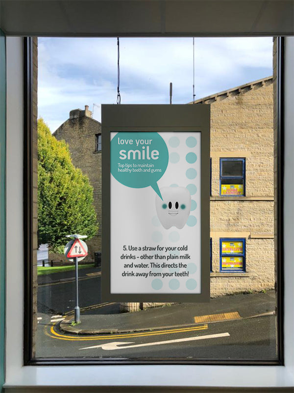 HANGING DOUBLE-SIDED WINDOW DISPLAYS (43" & 55")