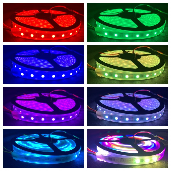 WS2811 RGB IP67 Strip Kit with RGB controller