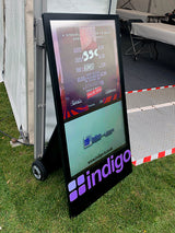 43" OUTDOOR DIGITAL ANDROID BATTERY A-BOARDS