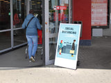43" OUTDOOR DIGITAL ANDROID BATTERY A-BOARDS