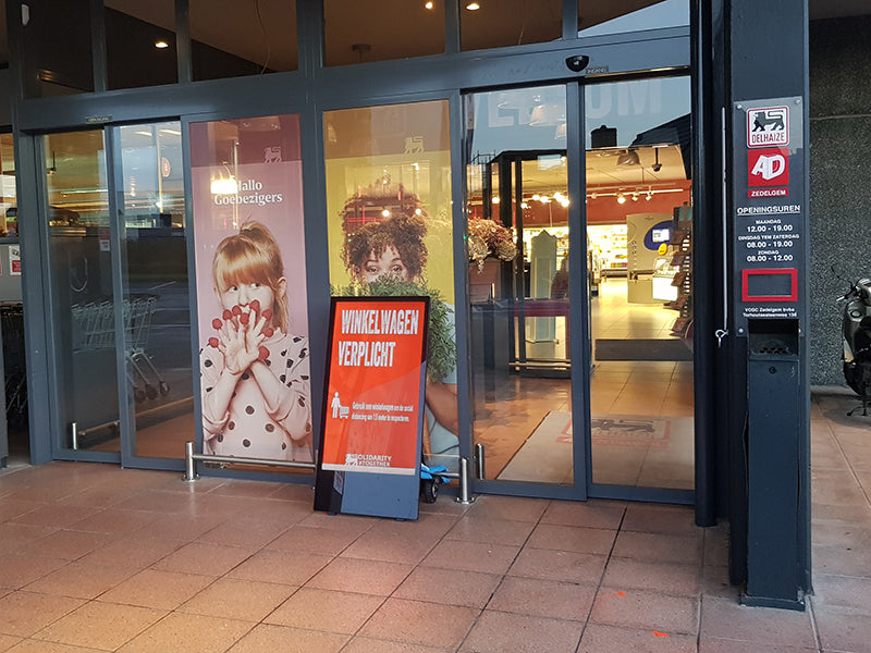 43" OUTDOOR DIGITAL ANDROID BATTERY A-BOARDS