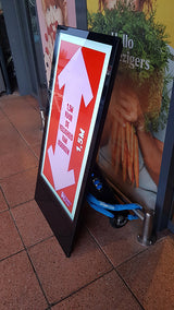 43" OUTDOOR DIGITAL ANDROID BATTERY A-BOARDS
