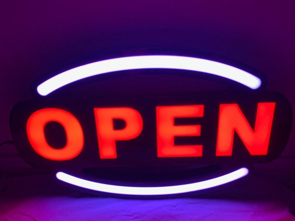 LED Open Sign with 2A Power supply