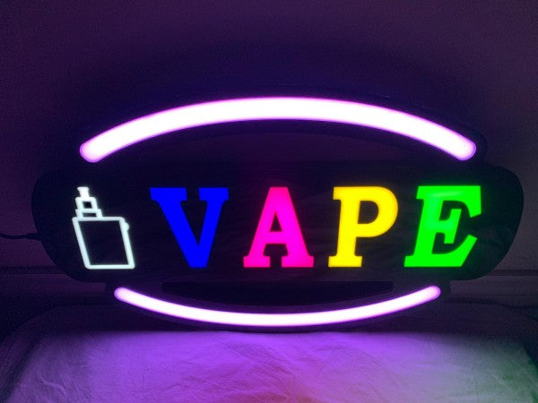 Epoxy led vape sign