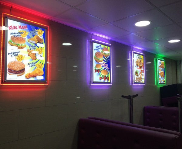 A2 Crystal acrylic frame with RGB