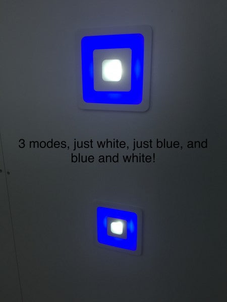 9 Watt blue + White COB Square downlight