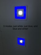 6 Watt blue + White COB Square downlight