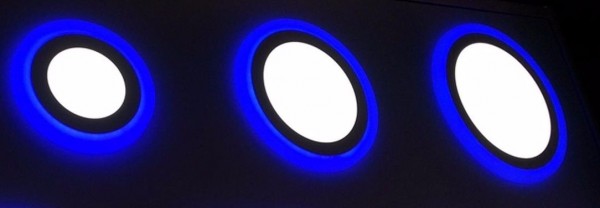 15 Watt Blue + White Recessed LED Downlight