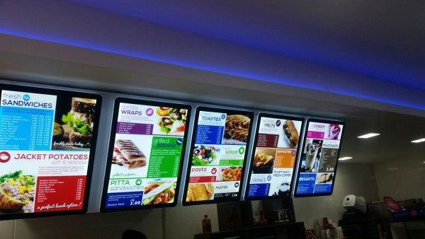 A2 LED Magnetic side lit curve frame