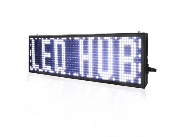 WHITE LED MOVING SIGN 20x68 cm