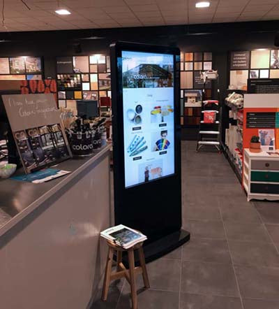 Infrared Freestanding Touch Screen Poster