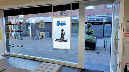 55” ULTRA HIGH BRIGHTNESS HANGING DOUBLE-SIDED DISPLAYS