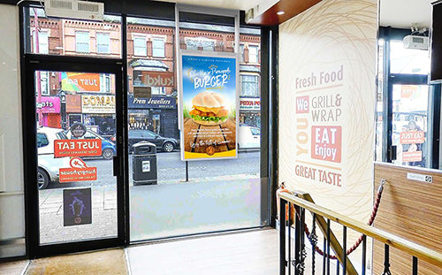 55” ULTRA HIGH BRIGHTNESS HANGING DOUBLE-SIDED DISPLAYS