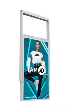 55” ULTRA HIGH BRIGHTNESS HANGING DOUBLE-SIDED DISPLAYS